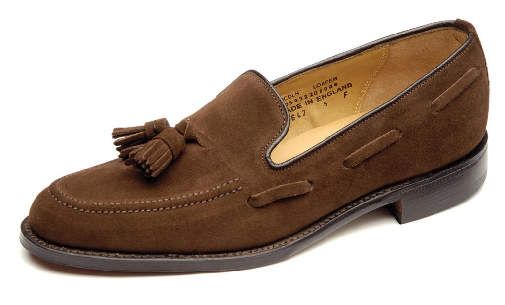 mod-shoes-Loake-Lincoln-Dark-Suede-Tassle-Loafer